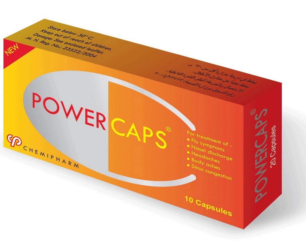 باور كابس Power Caps للقضاء على نزلات البرد واعراضه