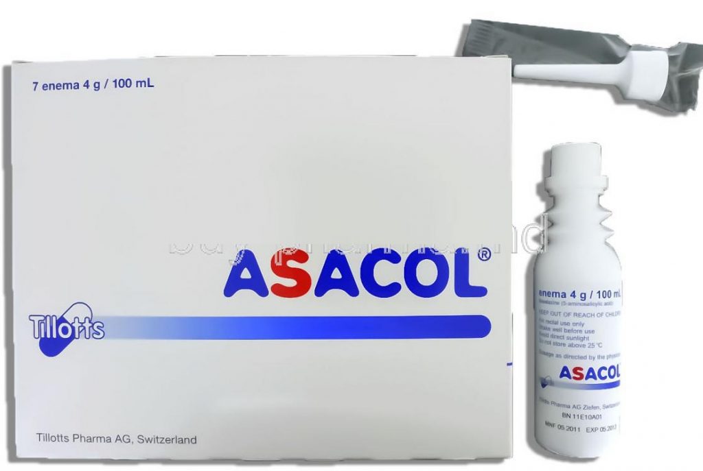 أساكول أقراص Asacol للالتهابات الحادة للقولون التقرحي