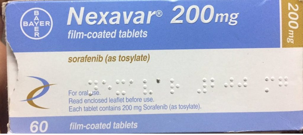 نيكسافار أقراص NEXAVAR 200 MG F-C TABLETS لعلاج الخلايا السرطانية بالكبد